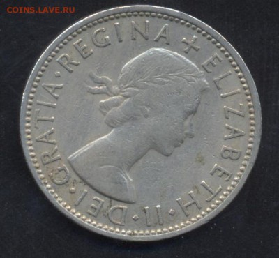Великобритания 2 шиллинга 1958 г.До 9.06.14 г. 21-00 МСК . - Британия 2 ш