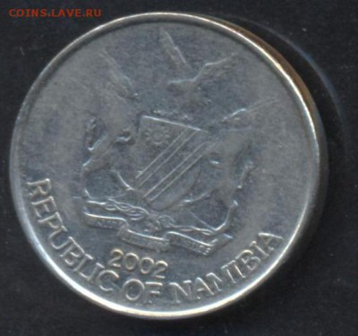 Намибия 10 центов 2002 г.До 9.06.14 г. 21-00 МСК . - Намибия 10 ц1