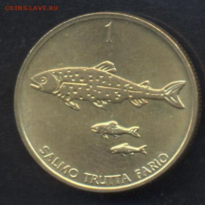 Словения 1 толар 1996 г. До 9.06.14 г. 21-00 МСК . - Словения 1 т1