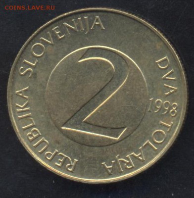 Словения 2 толара 1998 г.До 9.06.14 г. 21-00 МСК . - Словения 2 т