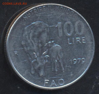 Италия 100 лир 1979 г.До 9.06.14 г. 21-00 МСК . - Италия 100 л1
