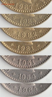 Швейцария 2 раппена 1955 и 1957. Разновиды. - scan 2