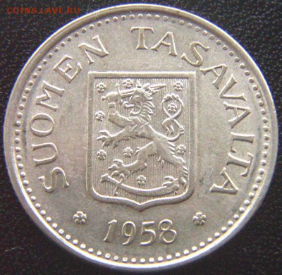 Финляндия_100 марок 1958; серебро; до 08.06_22.24мск - 8063