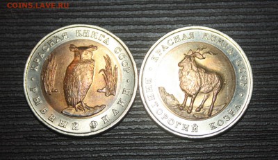 КК 1991 г. 5 руб. Винторогий козел и Рыбный филин ФИКС - IMG_0002.JPG