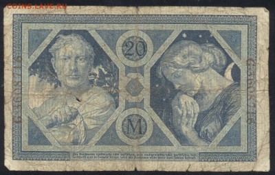 Германия 20 марок 1915 г.До 11.06.14 г. 21-00 МСК . - 20 м 1915 1
