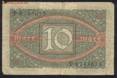 Германия 10 марок 1920 г.До 11.06.14 г. 21-00 МСК . - 10 м. 1920 1