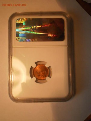1 пенни 1907 г. NGC MS63 RB до 15.06 в 22:00 Москвы - 1907-5