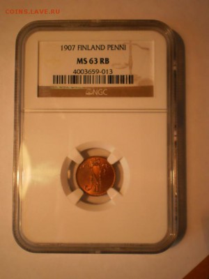 1 пенни 1907 г. NGC MS63 RB до 15.06 в 22:00 Москвы - 1907-7