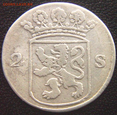 Нидерланды. Голландия_2 стювера 1753. Ag; до 10.06_22.28мск - 7668