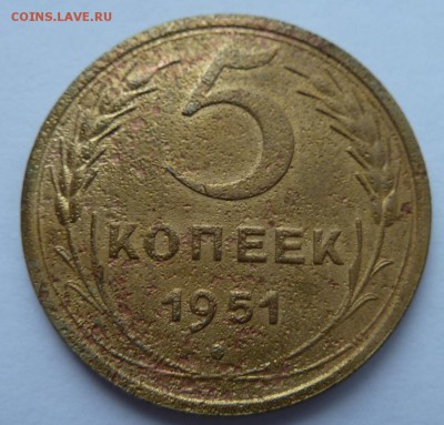 5 копеек 1951 (бюджетный) до 16.6.14 (22.00) - 5к_рев