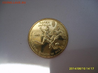ПОЛЬША,2 злотых 2002г(футбол,Корея-Япония)!до 12.06.2014 - S6000336.JPG