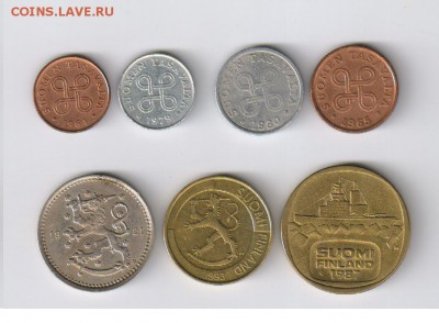ФИНЛЯНДИЯ - 7 монет 1921-1993гг до 17.06.2014г 21-00 - ФИНЛЯНДИЯ - 7 монет3