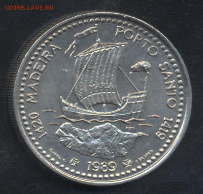 Португалия 100 эскудо 1989 г. 14.06.14 г. 21-00 МСК . - Португалия 100 э. 1989