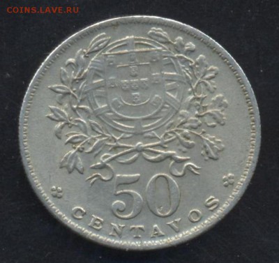 Португалия 50 центаво 1965 г. 14.06.14 г. 21-00 МСК . - Португалия 50 ц 65 1