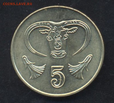 Кипр 5 центов 2004 г. До 14.06.14 г. 21-00 МСК . - Кипр 5 ц