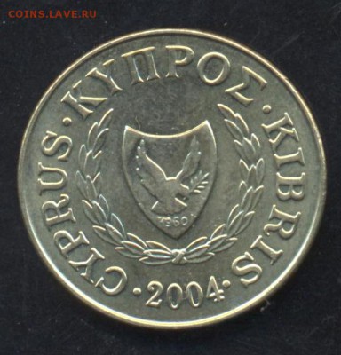 Кипр 5 центов 2004 г. До 14.06.14 г. 21-00 МСК . - Кипр 5 ц1