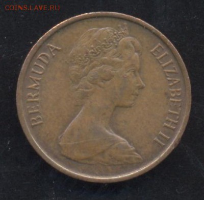 Бермудские о-ва 1 цент 1971 г.До 14.06.14 г. 21-00 МСК . - Бермуды 1 ц