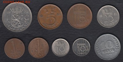 Нидерланды 9 монет до 14.06.2014 22-00 - Нидерланды а