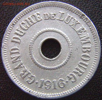 Люксембург (герм. оккупация)_25 сантимов 1916_до 12.06_22.06 - 8147