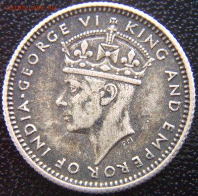 Британская Малайя_5 центов 1945. Серебро; до 12.06_22.24мск - 8164