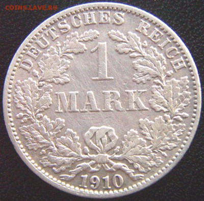Неплохая германская серебряная марка 1910(А); до 14.06_22.02 - 8200