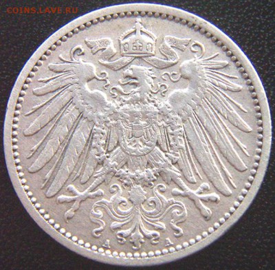 Неплохая германская серебряная марка 1910(А); до 14.06_22.02 - 8201