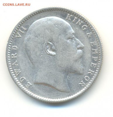 Ag. брит. индия 1 рупия 1906 . до 17.06 22:00 - 6