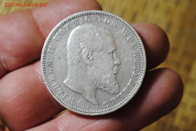 5 марок Германия Вюртенберг Вильгельм2 F 1892г до 19.06.14 - _CSC0468[2].JPG
