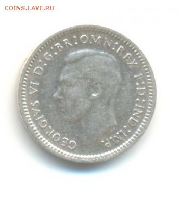 Ag. австралия 3 пенса 1943 . до 17.06 22:00 - 11