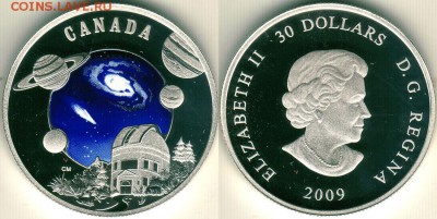 Канада. 30 долл.2009, космос - до 22-00мск 16.06 - can-30d-2009