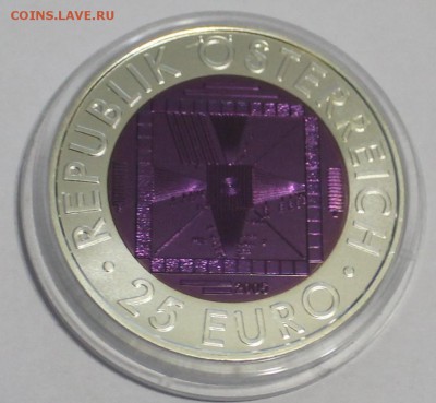 25 евро 2005г Австрия 50 лет телевидению серебро+ниобий - IMG_2230.JPG