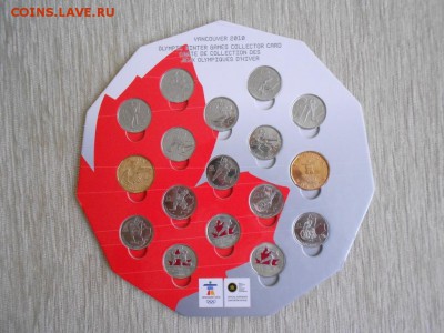 набор квотеров 25 центов Канада Олимпиада 2010 - 4305727443