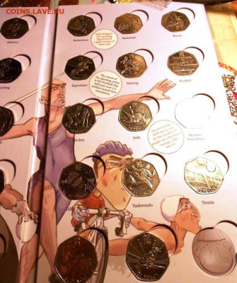 полный Набор 50 пенсов Олимпиада Лондон 2012 в альбоме - DSCN1903