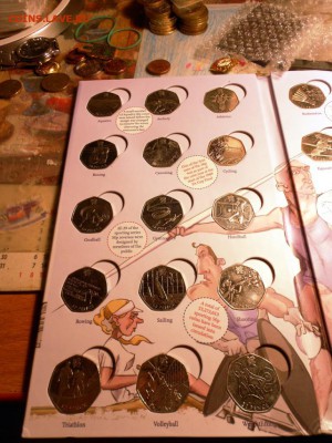 полный Набор 50 пенсов Олимпиада Лондон 2012 в альбоме - DSCN1904