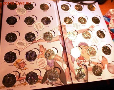 полный Набор 50 пенсов Олимпиада Лондон 2012 в альбоме - DSCN1906