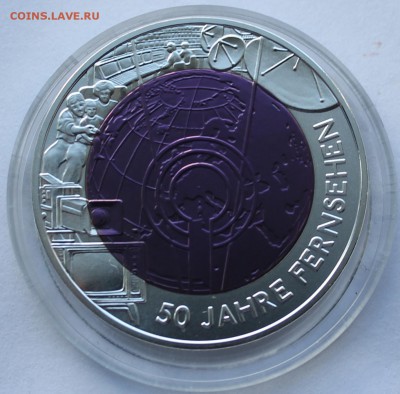 25 евро 2005г Австрия (50 лет телевидению) Серебро+Ниобий - IMG_2237.JPG