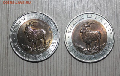 5 руб. 1991 г. КК Винторогий козел 2 шт.  _____ 20.06  22.10 - IMG_0032.JPG