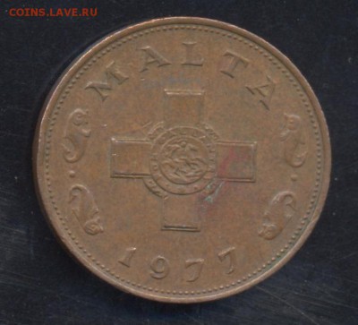 Мальта 1 цент 1977 г.До 19.06.14 г. 21-00 МСК . - Мальта 1 ц1