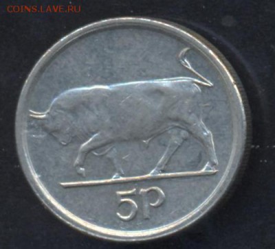 Ирландия 5 пенсов 1996 г.  До 19.06.14 г. 21-00 МСК . - Ирландия 5 п1