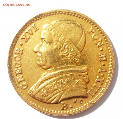 ВАТИКАН папская область 2.5 скудо 1843г золото до 22.06.14 - DSC00755.JPG
