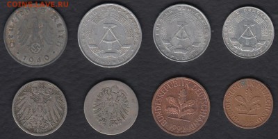 Германия 8 монет до 19.06.2014 22-00 - Германия р