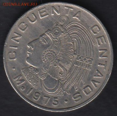 Мексика 50 центаво 1975 до 19.06.2014 22-00 - Мексика 50 центаво 1975 а