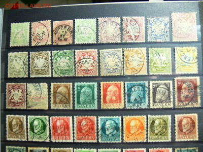 МАРКИ БАВАРИИ ГЕРМАНИЯ с 1800-х гг надпечатки перфины - P1920036.JPG