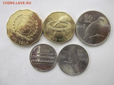 Набор Западная Самоа 5 шт. 2011 г до 20.06.14 - Изображение23 097