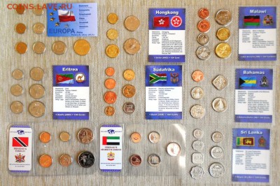 Наборы иностранных монет в блистерах 9шт. разные - DSCN1975.JPG