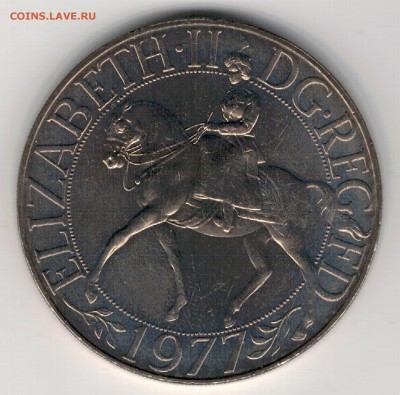Великобритания крона 1977 Сер.юбилей до 23.06 в 22.00 (8214) - 4-вел1