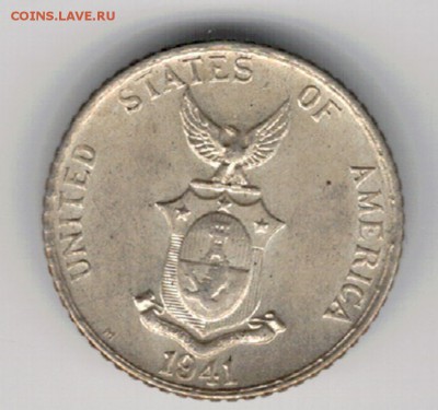Ag Филиппины 10 сентаво 1941 до 23.06.14 в 22ч (9116) - 5-фил41
