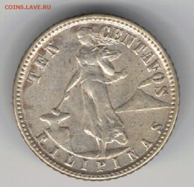 Ag Филиппины 10 сентаво 1945 до 23.06.14 в 22ч (9116) - 5-фил45а