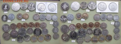 Иностранные монеты.Россыпь,линейки,буклеты,серебро. ИЮНЬ. - 190-250