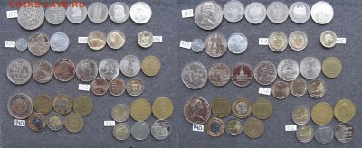 Иностранные монеты.Россыпь,линейки,буклеты,серебро. ИЮНЬ. - 115-180